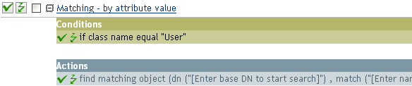 Matching - by attribute value