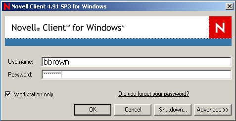 Clicking the password link.