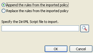 Select Append the rules or Replace the rules