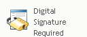 Digital Signature Required icon