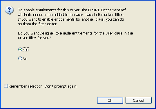 Enabling entitlements