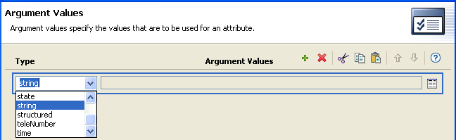 Argument Value List Builder