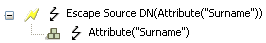 Escape source DN