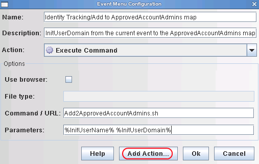 Adding an Action