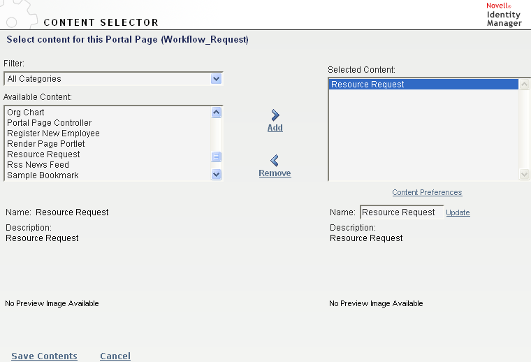 Adding Resource Request
