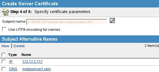 The two alternative names