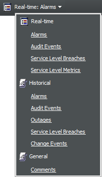 Historical: Alarms Option