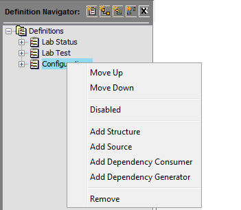 Definition Right-Click Menu