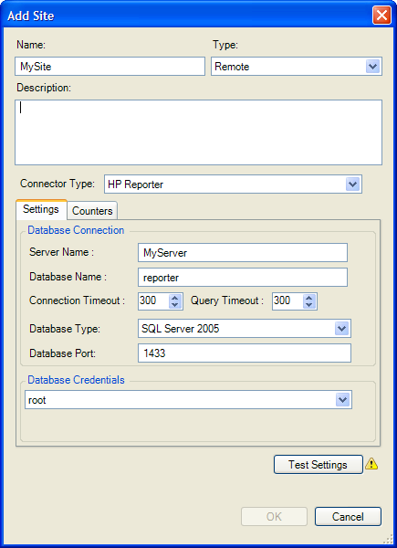 Add Remote Site Dialog Box